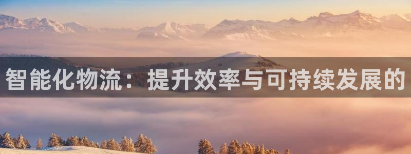 豪门国际官网网站：智能化物流：提升效